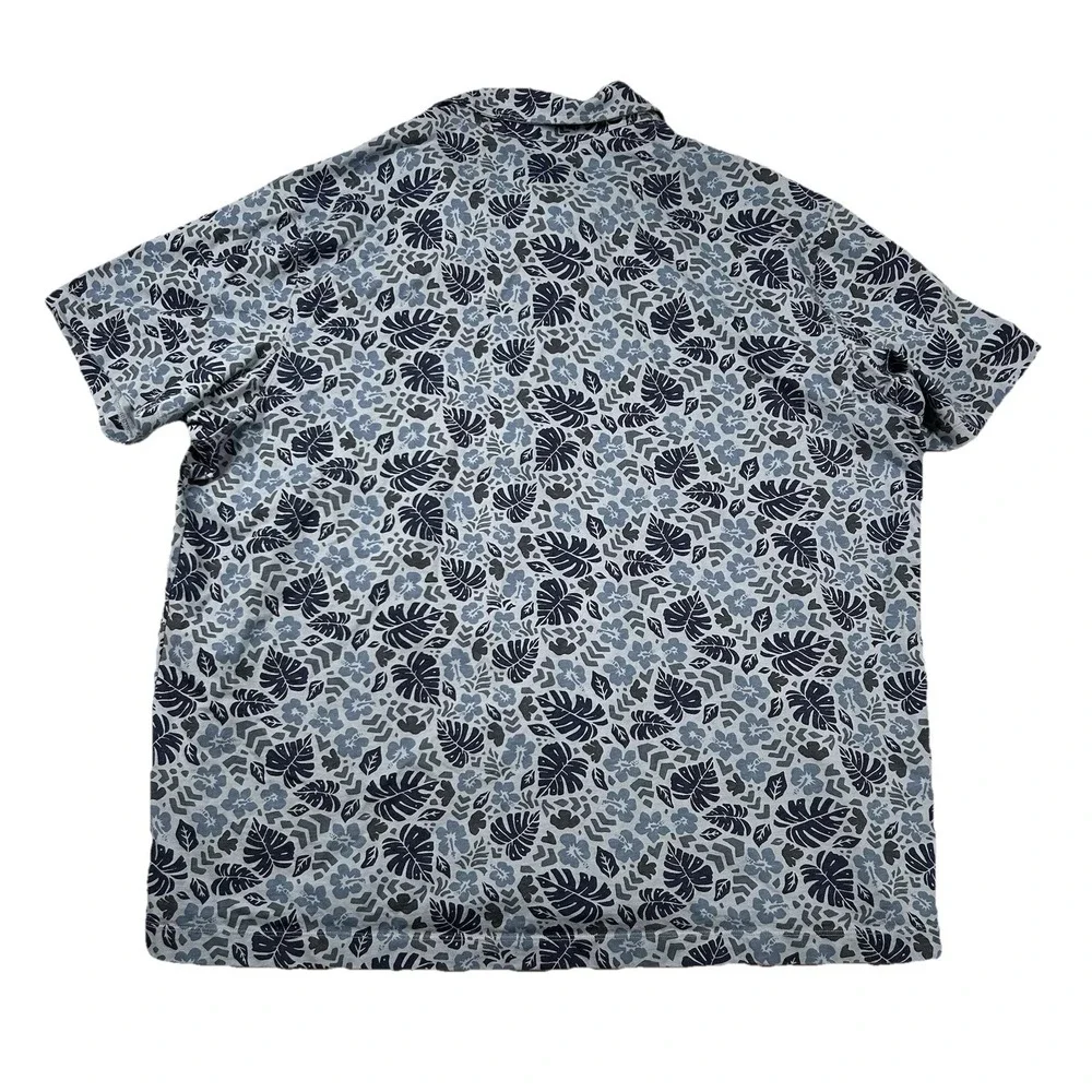 Duluth Trading Shirt Mens 2xl Floral Camp Un-Longtail Standard Fit Hawaiian